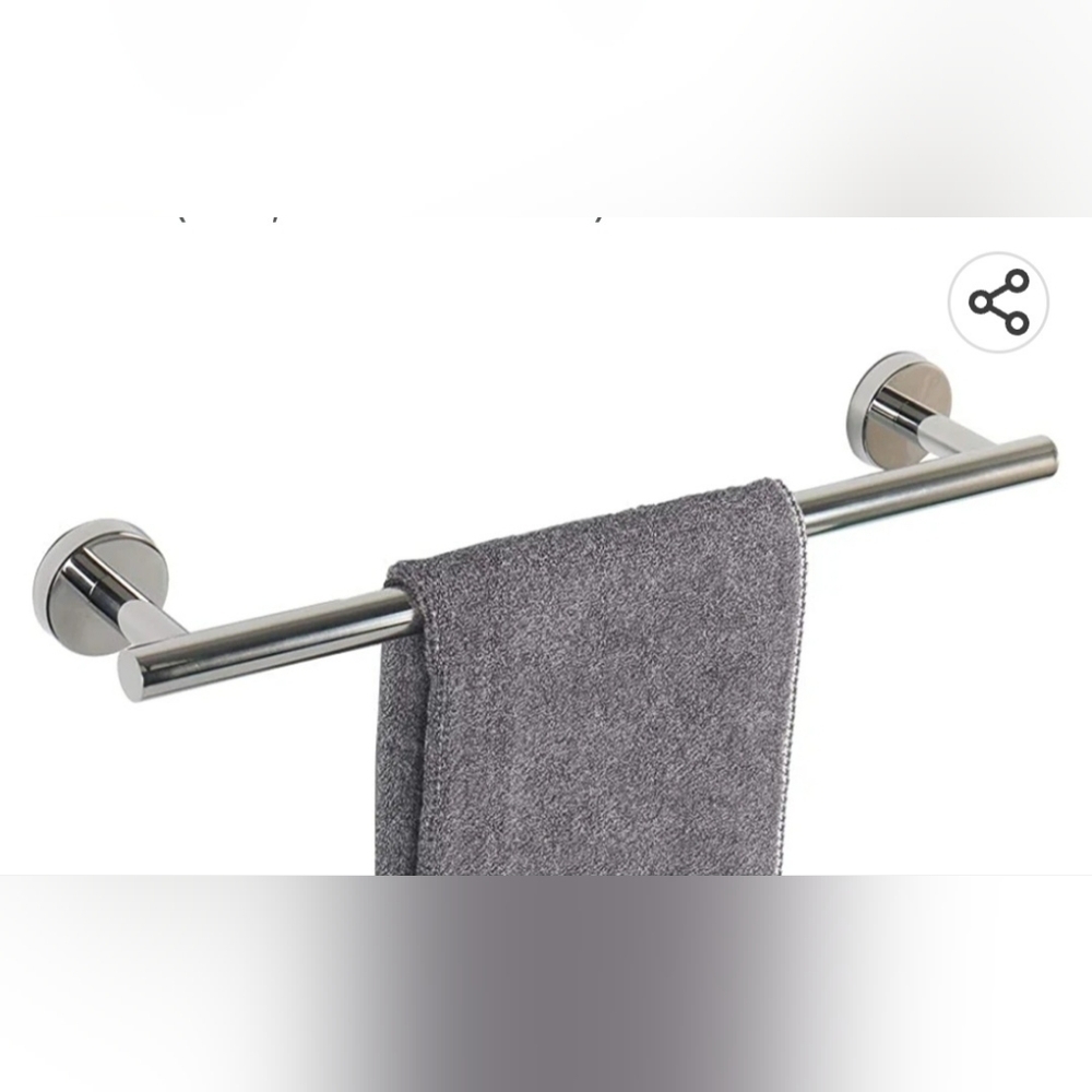 NIB Focus Cresent Suite 18" Towel Bar Pollished Chrome (Have 3 this is for 1)